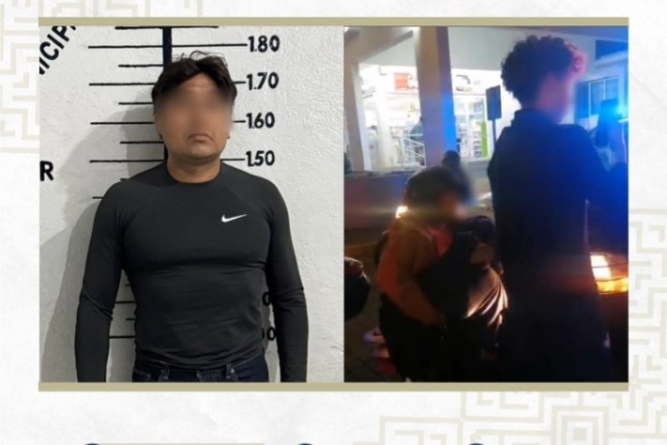 Detienen en Cholula a sujeto por alterar el orden público