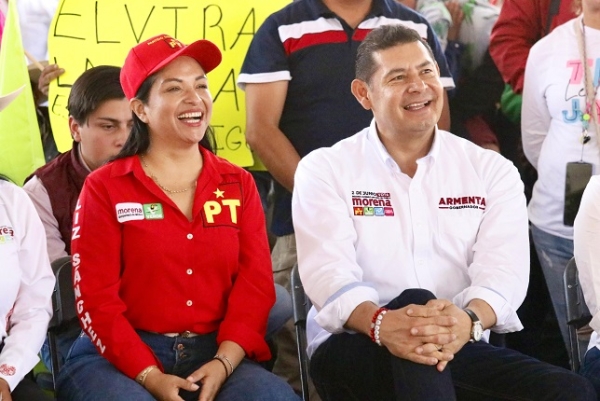 Con la fuerza PT-MORENA-VERDE, Liz Sánchez y Alejandro Armenta avanzan hacía el triunfo del 2 de junio