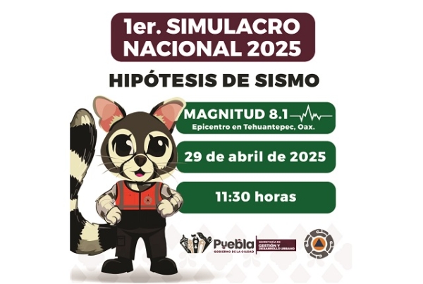 Gobierno de la Ciudad listo para participar en el 1er. Simulacro Nacional 2025