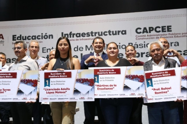 Con aplicación eficiente de recursos, en Puebla se fortalece infraestructura educativa: Armenta