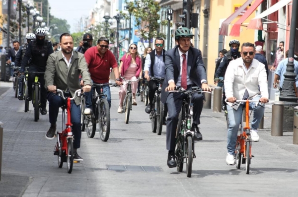 Rodada conmemora la movilidad ciclista y fortalece cultura vial en Puebla