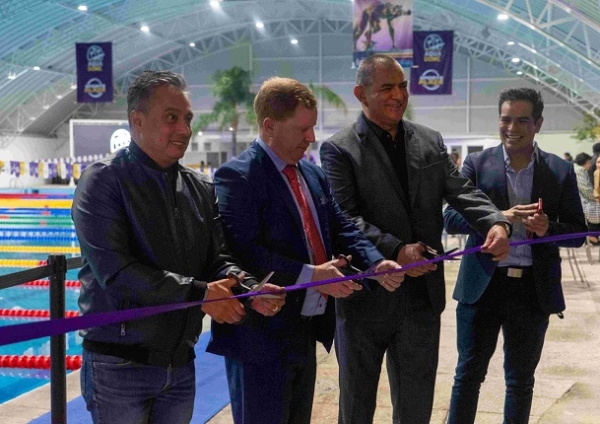 Inauguran Aqua Dome de Sports Plaza, la mejor alberca olímpica techada en la región