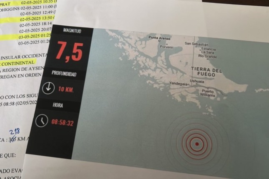 Chile y Argentina arrancan el viernes con terremoto de magnitud 7.5
