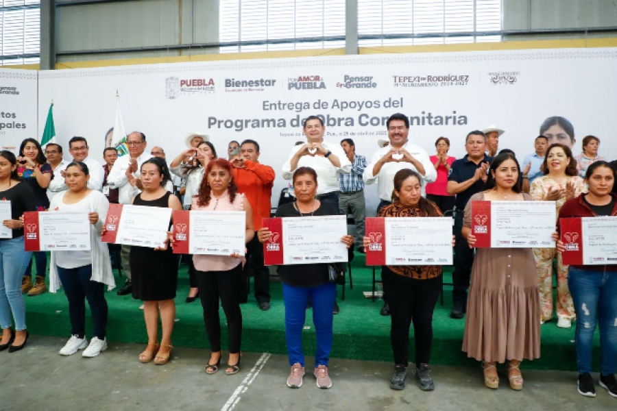 Con obra comunitaria Gobierno de Puebla detona desarrollo en Tepexi de Rodríguez