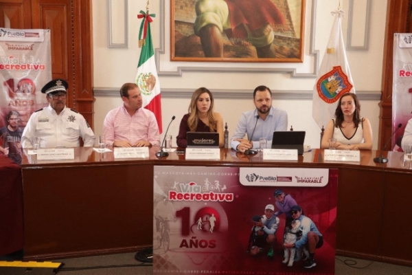 Presenta Gobierno de la Ciudad actividades en conmemoración al 10° Aniversario de la Vía Recreativa