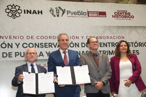 Puebla impulsa conservación del Centro Histórico con nueva ventanilla única del INAH